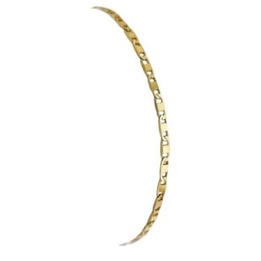 Imagem de Pulseira Feminina Piastrine Ouro 18K 750 Maciça 19cm Elos 1,80mm Alta Durabilidade Certificado Autenticidade Joia Feminina