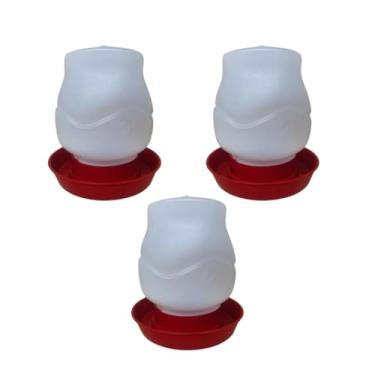 Imagem de Kit 3 Bebedouros Automáticos 2L Aves Galinha Frango Codorna