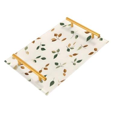 Imagem de Wassud Bandeja de banheiro com alças organizadora de perfume de acrílico para banheiro, quarto, cozinha, balcão 30 x 20 cm