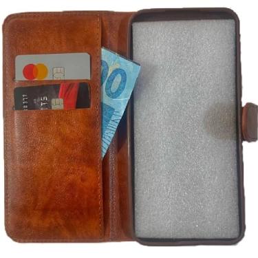 Imagem de Capinha Carteira para Samsung M55 Marrom