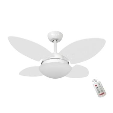 Imagem de Ventilador Volare Mini Petalo Branco 127v E Controle Remoto