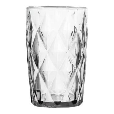 Imagem de Copo Diamond de Vidro Diamante Transparente Alto para Água e Drinks 35