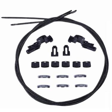 Imagem de Prefer Warehouse 2 cabos de vidro de teto solar e kit deslizante de 14 peças compatíveis com Jeep Renegade 2015-2022, substitui AP360198 /77368445/77368446 /77368447/77368448 Kit de reparo de teto