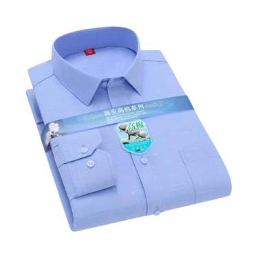 Imagem de Camisa Social Masculina Slim Fit De Manga Longa Em Algodão Com Estampa