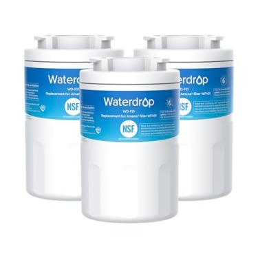 Imagem de Waterdrop Filtro de água para geladeira WF401, substituição para Amana® Clean N Clear WF401, WF401S, 12527304, 46-9014, 469014, 3 filtros (o pacote pode variar)