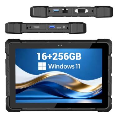 Imagem de HEIGAOLAPC Tablet robusto 12th Alder Lake N100 25.7 cm Win Tablet, Win 11 Pro 16GB 256GB ROM 4G LTE GPS Tablets PC 8000mAh bateria USB3.0 / WiFi 5 / BT5.0 / FHD para serviço de campo