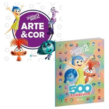 Imagem de Kit: Arte & Cor Divertida Mente 2 + 500 Adesivos Divertida Mente 2 - K