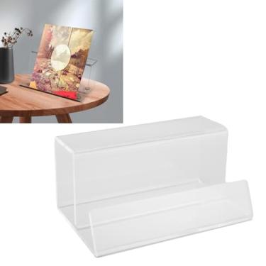 Imagem de Record Stand, Acrylic Holder Rack for LP Albums, Turntables, Decor, Display Stand for Record Lovers (Transparent)