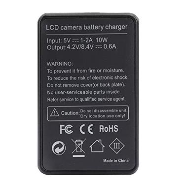 Imagem de GLOGLOW Carregador de Bateria Carregador de Bateria para Câmera SEIVI para NP-F550 F960 F970, Display LCD, Slot único, Plástico, Preto, Micro USB Compatível para NP-F550 F960 F970, Display LCD,