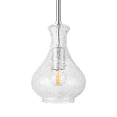 Imagem de Karjearl Abajures, luzes pendentes de vidro de substituição para cortinas de vidro transparente para LTMM04-BN, apenas sombra