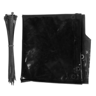 Imagem de Hilitand Tela de Soldagem, Cortina de Polietileno Retardante de Chamas 5,71 X 7,68 Pés Com Furos Suspensos, para Oficina de Soldagem, Proteção de Segurança Industrial Automotiva