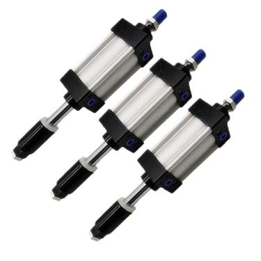 Imagem de SUJ32/40/50/63/80/125 mm Furo Pneumático Padrão Cilindro Pneumático Pistão Grande Thrus 25/50/75/100/200/300mm Curso (Curso 150-50mm, BORE 80mm)