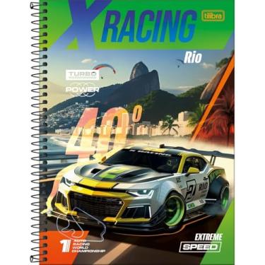 Imagem de Caderno X-Racing Universitário Espiral TILIBRA - 1M 80 Folhas (Rio)