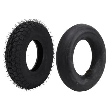 Imagem de Acouto 4.10-6 4.10/3.50-6 Pneu e Tubo Interno de Borracha para Kart Atv Mini Bicicleta Jardim Rototiller Carrinho de Mão Trator de Gramado