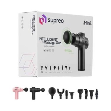 Imagem de Pistola de Massagem Elétrica Muscular Profissional com 8 Acessórios 6 Velocidades Ajustáveis para Liberação Miofascial Motor Silencioso, Bateria de Longa Duração Ideal para Atletas e Recuperação (Preto)