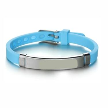 Imagem de Pulseira de Identificação Infantil Personalizada (azul)