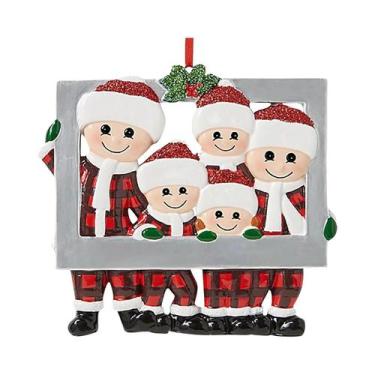 Imagem de Enfeites De Natal Em Resina Com Nome Da Família, Presente Personalizad