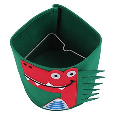 Imagem de aqxreight Cesto de Lavanderia de Algodão Engrossado Animal Dos Desenhos Animados Brinquedos Infantis Detritos Domésticos Balde de Armazenamento de Roupas Sujas 30x27cm Rosto de Tigre No Quarto