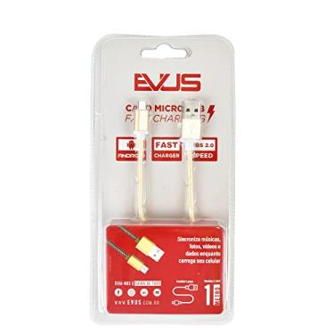 Imagem de Cabo Usb Evus C-054 Fast Charge Micro Usb Gold 1,0M