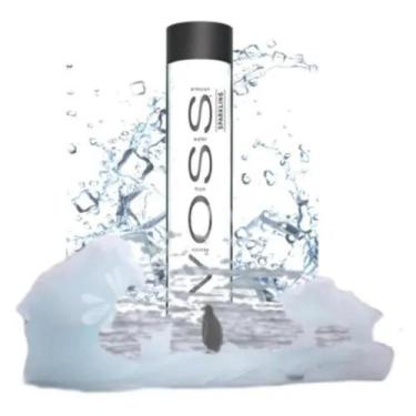 Imagem de Água mineral voss com gás vidro 375ml  pureza nórdica, qualidade premi