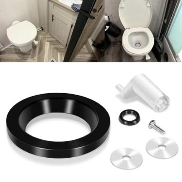 Imagem de Kit de braço de acionamento de bola residual 42048 compatível com Thetford Aqua Magic Style Lite, estilo II, vaso sanitário Style Plus, inclui vedação de flange de armário (42115), braço de