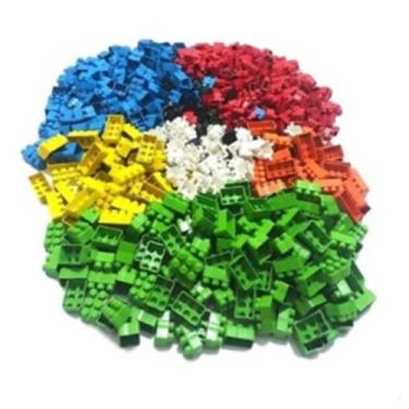 Imagem de 100 Blocos de Montar Multiblocos  Monta Monta Fácil Encaixe para Crian