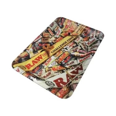 Imagem de Acessórios para fumar cigarro do metal do tabaco da bandeja 18*12.5CM 