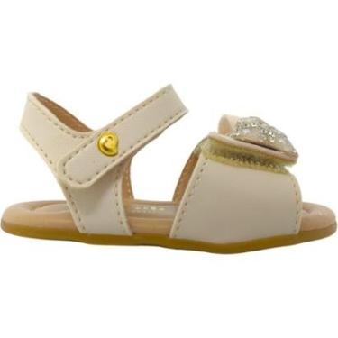 Imagem de Sandália Infantil Menina Casual Social Dia a Dia Passeio Batizado Com Laço e Strass Anatômica Pampil-Feminino