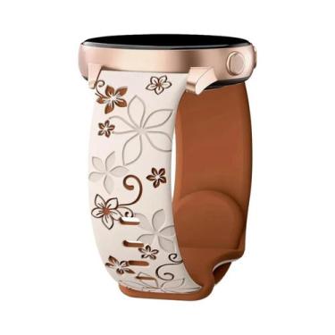 Imagem de Pulseira De Silicone Gravada De 20mm Para Samsung Galaxy Watch 7/6/5/4