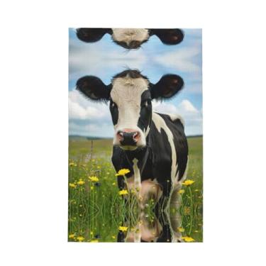 Imagem de XLLingL Toalhas de cozinha com estampa de vaca leiteira, panos de prato de microfibra, para decoração e limpeza de cozinha - 1 peça