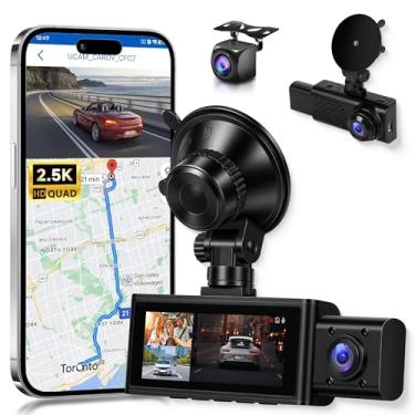 Imagem de Orderich 2,5 K Dash Cam frontal e traseira interna esquerda direita