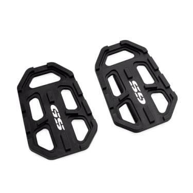 Imagem de Anti-derrapante Pedais largos para motocicleta, descanso para pedais, acessórios para g310gs f750gs f850gs r1200gs(Preto)