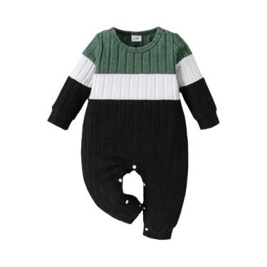 Imagem de Macacões De Outono Para Bebê Menino Recém-Nascido 3 Cores Manga Longa 