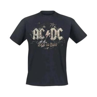 Imagem de Camiseta De Algodão Unissex Da Banda De Rock ACDC, Estampa De Verão, M