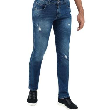 Imagem de Calça Masculina Slim Ogochi 002503115 Jeans, 40, Jeans