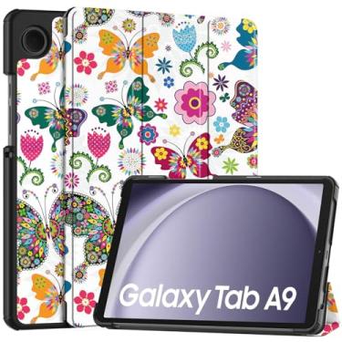 Imagem de Capa para Tablet Galaxy A9 SM-X110 SM-X115 plus X210 SM-X216 SM-X218 com -Up Function Protetora Tripla Fechamento Ultra Fina e Leve