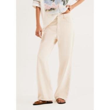 Imagem de Calça Feminina Reta Cintura Média Em Sarja-Feminino