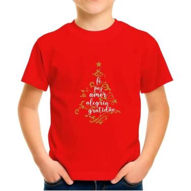 Imagem de Camiseta Camisa Infantil Juvenil Para Menino Menina 100% Algodão Natal