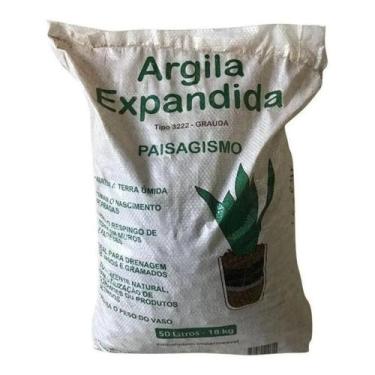 Imagem de Argila Expandida 20kg Para Vasos De Plantas E Drenagem - 50L - Verde G