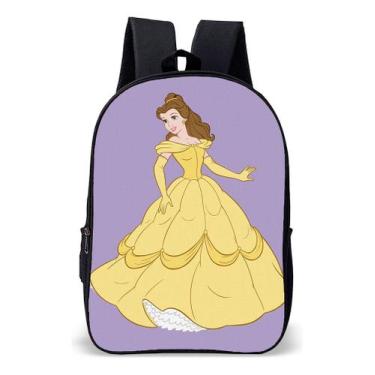 Imagem de Mochila Infantil Escolar Simples Princesa Bela Rosa Fera - Use Nerd, M