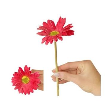 Imagem de 6 Peças De Flores Artificiais Gerbera Para Decoração De Jardim, Escrit