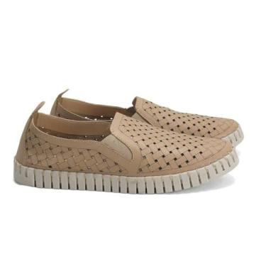 Imagem de Slippon couro laser confort nude - 35