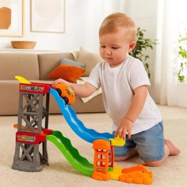 Imagem de Rampa Racer Brinquedo Veículos Menino Corrida Presente Carrinho Pista 