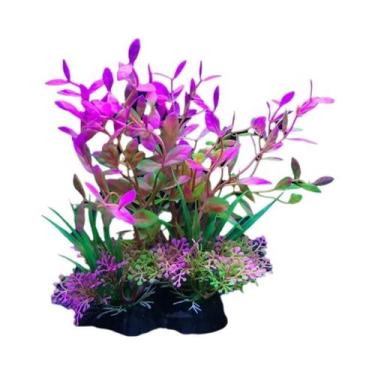 Imagem de Decoração Para Aquário: Plantas Artificiais De 14cm, 12 Tipos De Grama