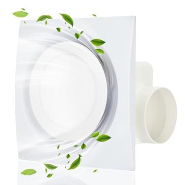 Imagem de Beendou Exaustor de banheiro silencioso de 25,4 cm com luz, saída de banheiro com luz, exaustor de chuveiro com luz 1.0 Sone 85CFM ideal para banho, chuveiro, (orifício de montagem: 20 x 8 polegadas)