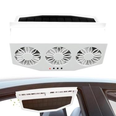Imagem de Exaustor de janela de , exaustor solar de , radiador de ventilação de janela | Purificador de resfriamento de veículo portátil para motocicletas, trailers, SUVs, caminhões