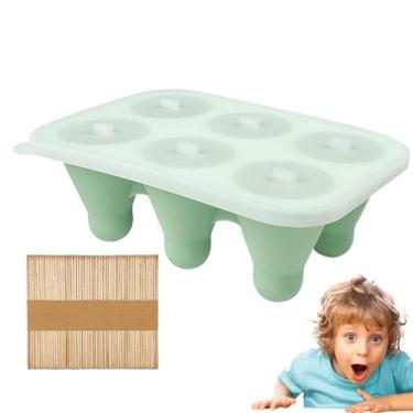 Imagem de Moldes de picolé caseiros - Mangas de picolé em forma de badminton com bastão de , moldes de sorvete - bandeja de , suprimentos de de de silicone, máquina de sorvete caseira