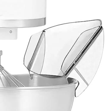 Imagem de Tampa de derramamento para tigela de mistura - Acessórios de calha de despejo para tigela de batedeira - Exaustores de despejo acessórios de utensílios de cozinha para casa, restaurante, apartamento