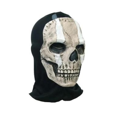 Imagem de Máscara De Caveira De Terror De Halloween Em Látex, Capacete De Esquel