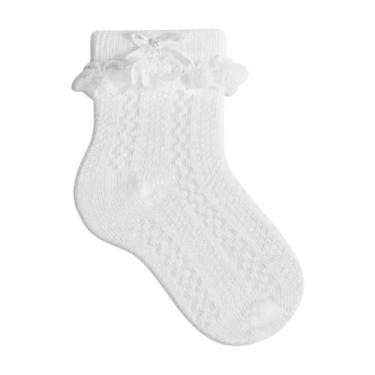 Imagem de Meia Bebê Conde Duck Festa REF: 12340, Branco, PP